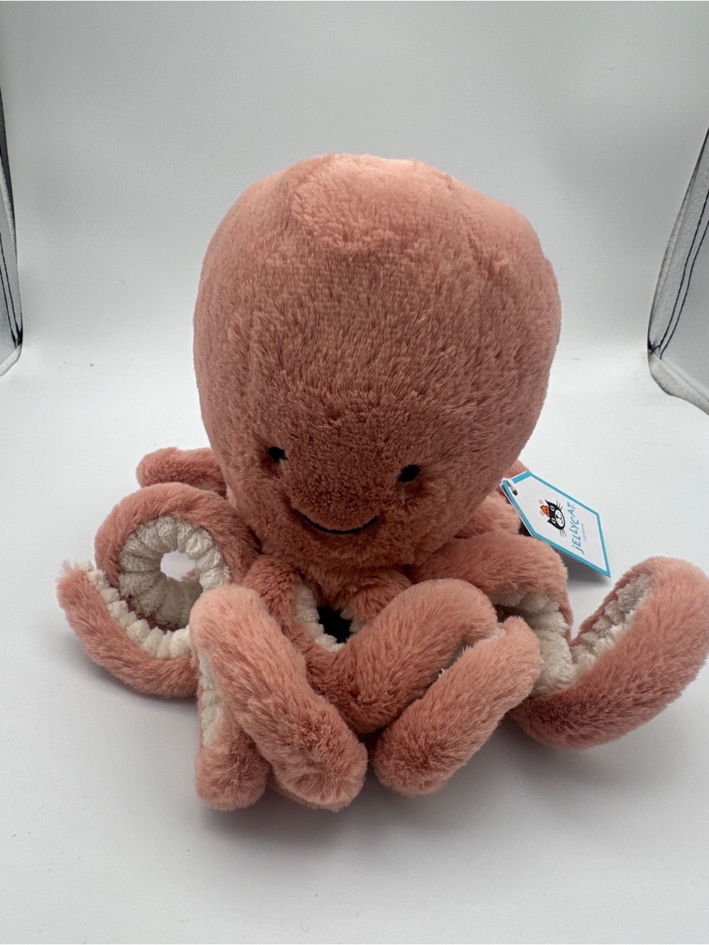 Jellycat Plush Odell Octopus 2020 Soft Toy - Pink Peach